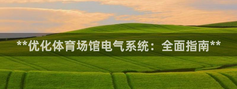 意昂体育3招商电话是多少：**优化体育场馆电气系统：