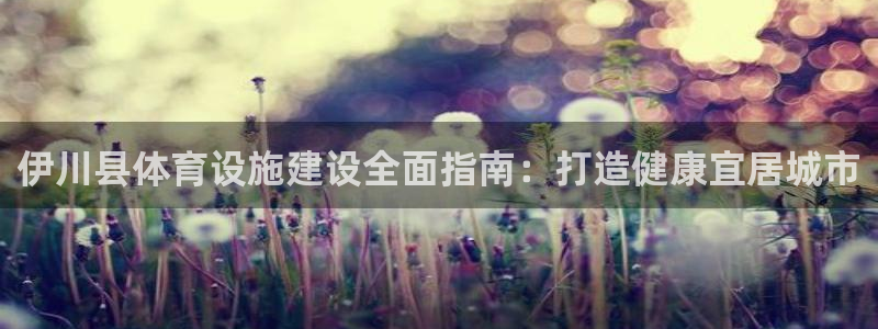 意昂体育3平台注册流程视频：伊川县体育设施建设全面指