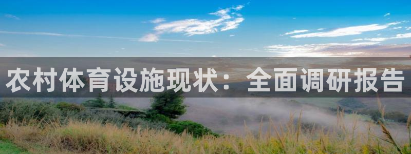 意昂3集团官网网址：农村体育设施现状：全面调研报告