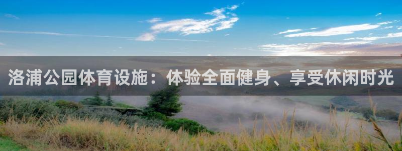 意昂体育3平台注册流程视频：洛浦公园体育设施：体验全面健身、